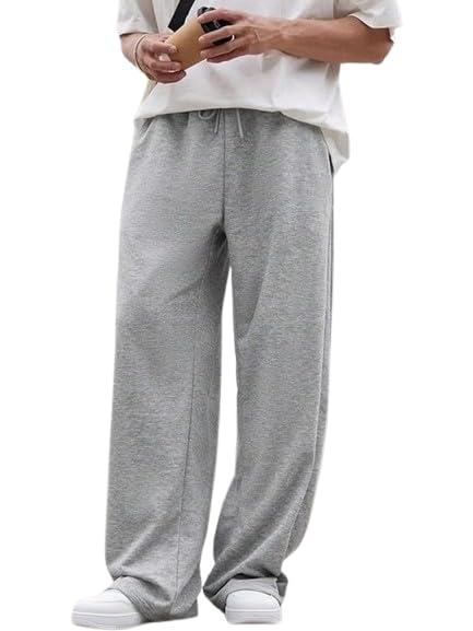 SnatchStyle You Forever men's relaxed fit track pants with high waist, pockets, ideal for sporty and casual wear.