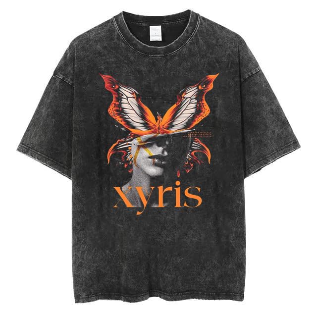 Black oversized unisex Boffi T-shirt by SnatchStyle with drop shoulder design and dye-washed street style, single pack.