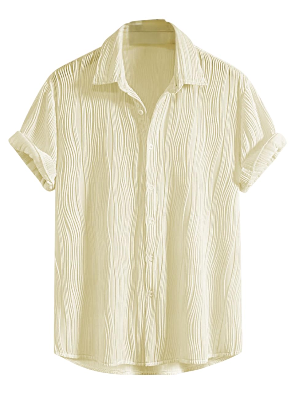 SnatchStyle GRECIILOOKS men's cotton casual shirt in solid color, slim fit, regular fit, stylish and formal wear for men.