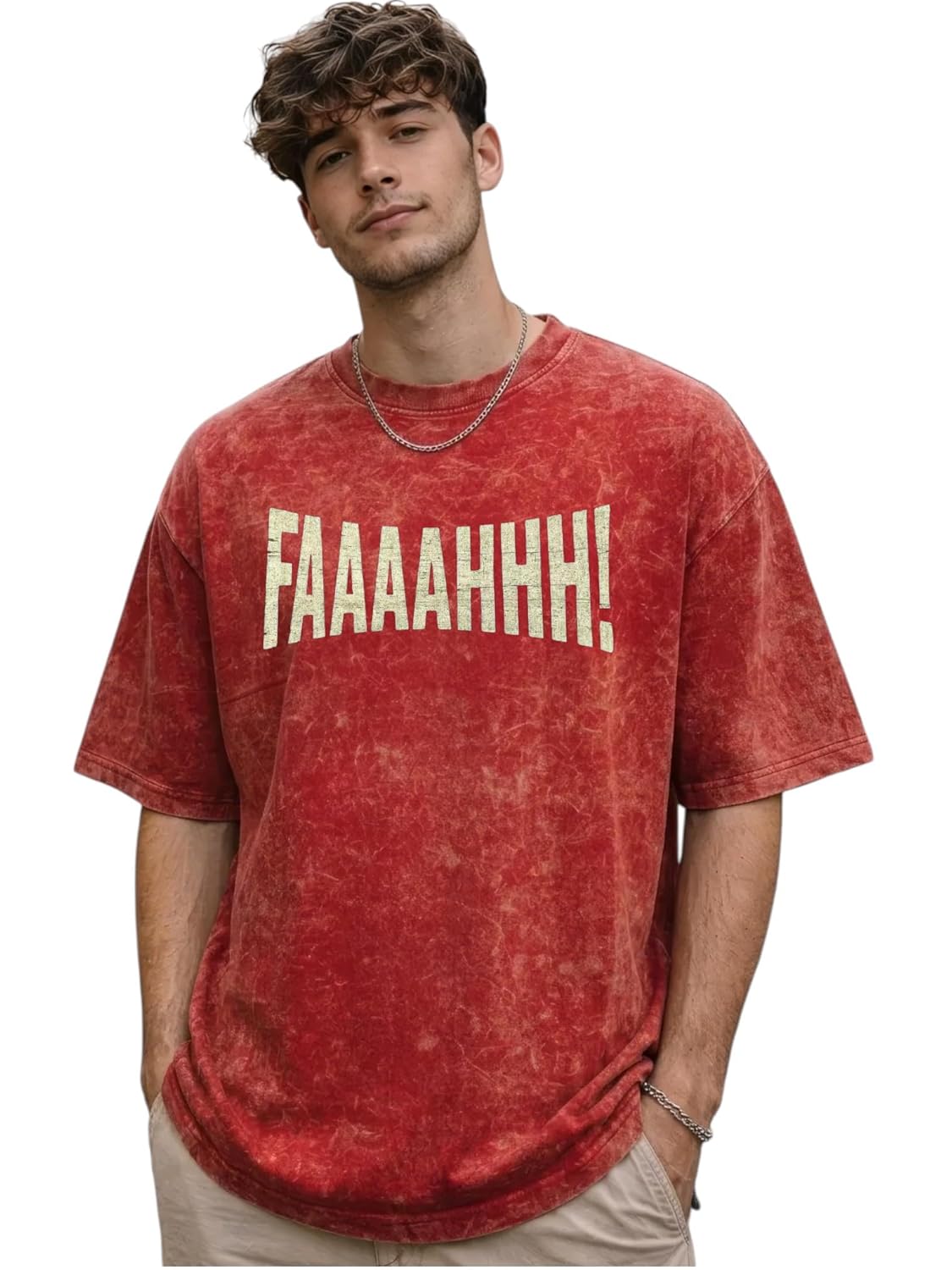 Black oversized unisex cotton T-shirt by SnatchStyle with drop shoulder design and dye-washed street style, front view.